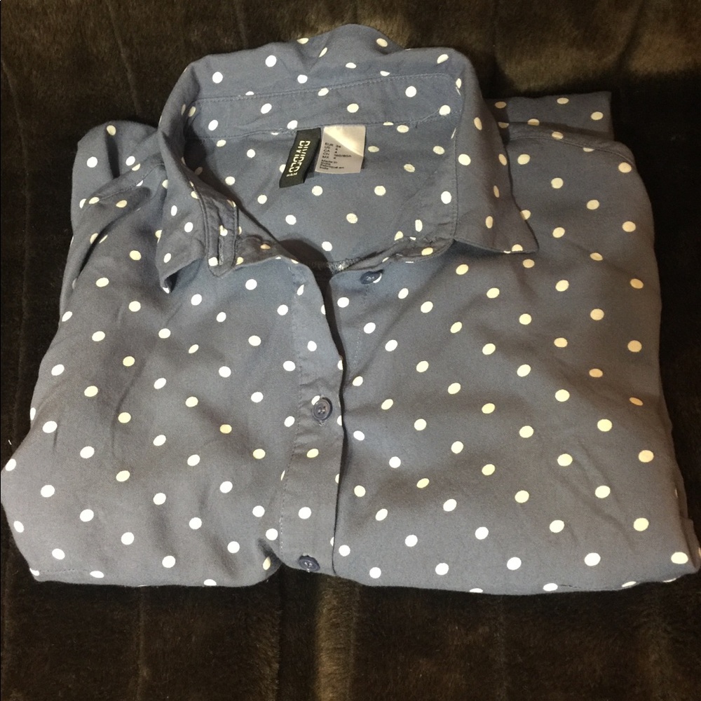 H&M Polka Dot Button down Shirt
